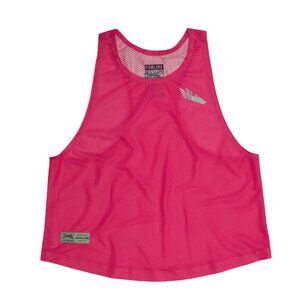 Bakline women's Far Rockaway Crop Singlet tank top magenta pink XS running mesh
